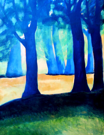 The open air Pushkinskye Acrylic on canvas 50x70